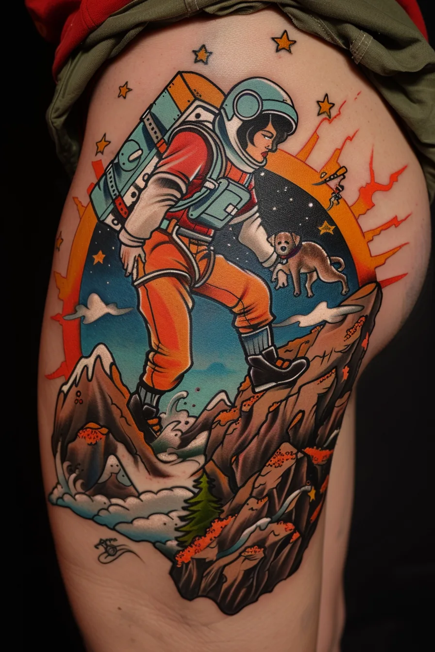 Meaning of Astronaut Tattoo | 100+ Astronaut Tattoo Designs