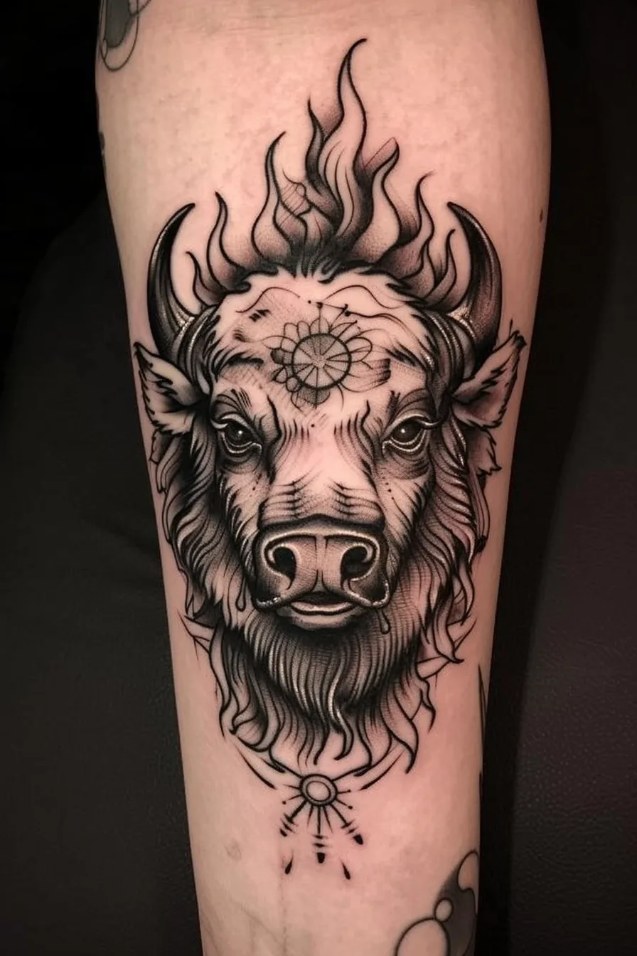 Meaning of Bison Tattoo