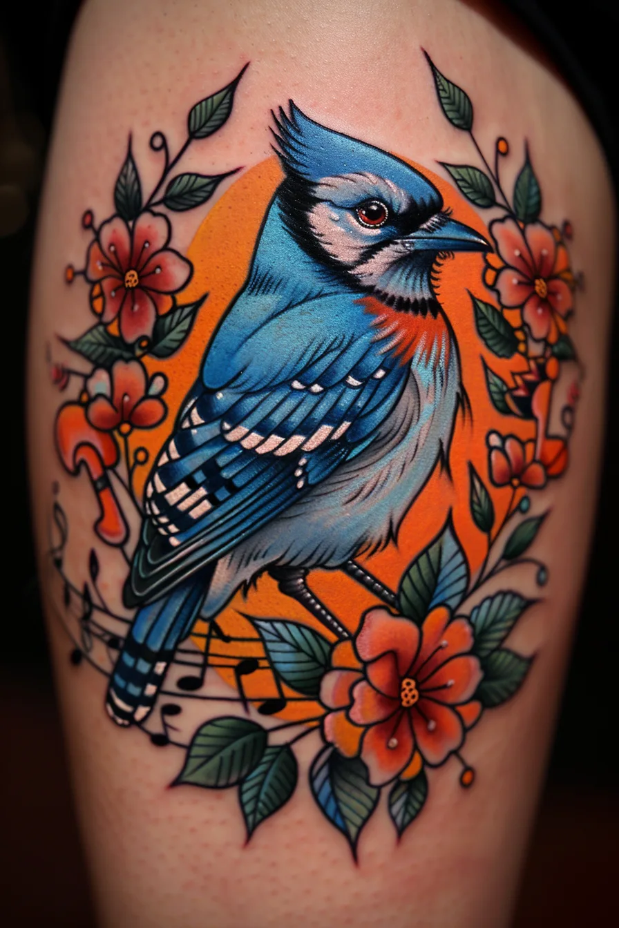 Meaning of Blue Jay Tattoo | 100+ Blue Jay Bird Tattoo Designs