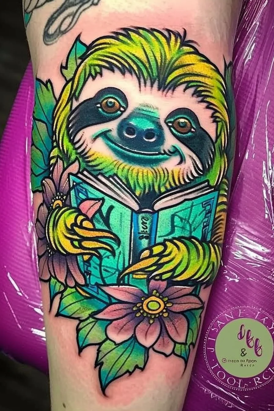 Meaning of Sloth Tattoo | 250+ Sloth Tattoo Designs