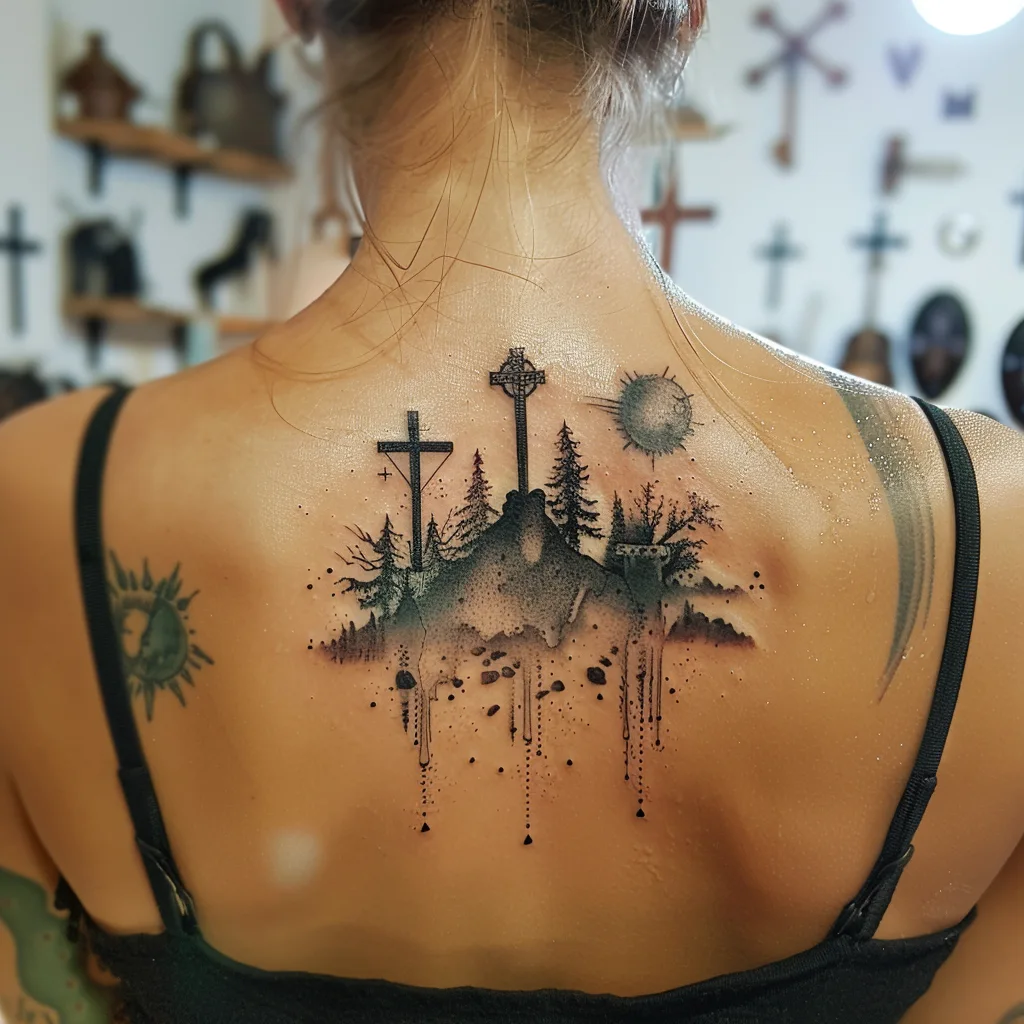 Meaning of 3 Cross Tattoo | 90+ Three Cross Tattoo Designs
