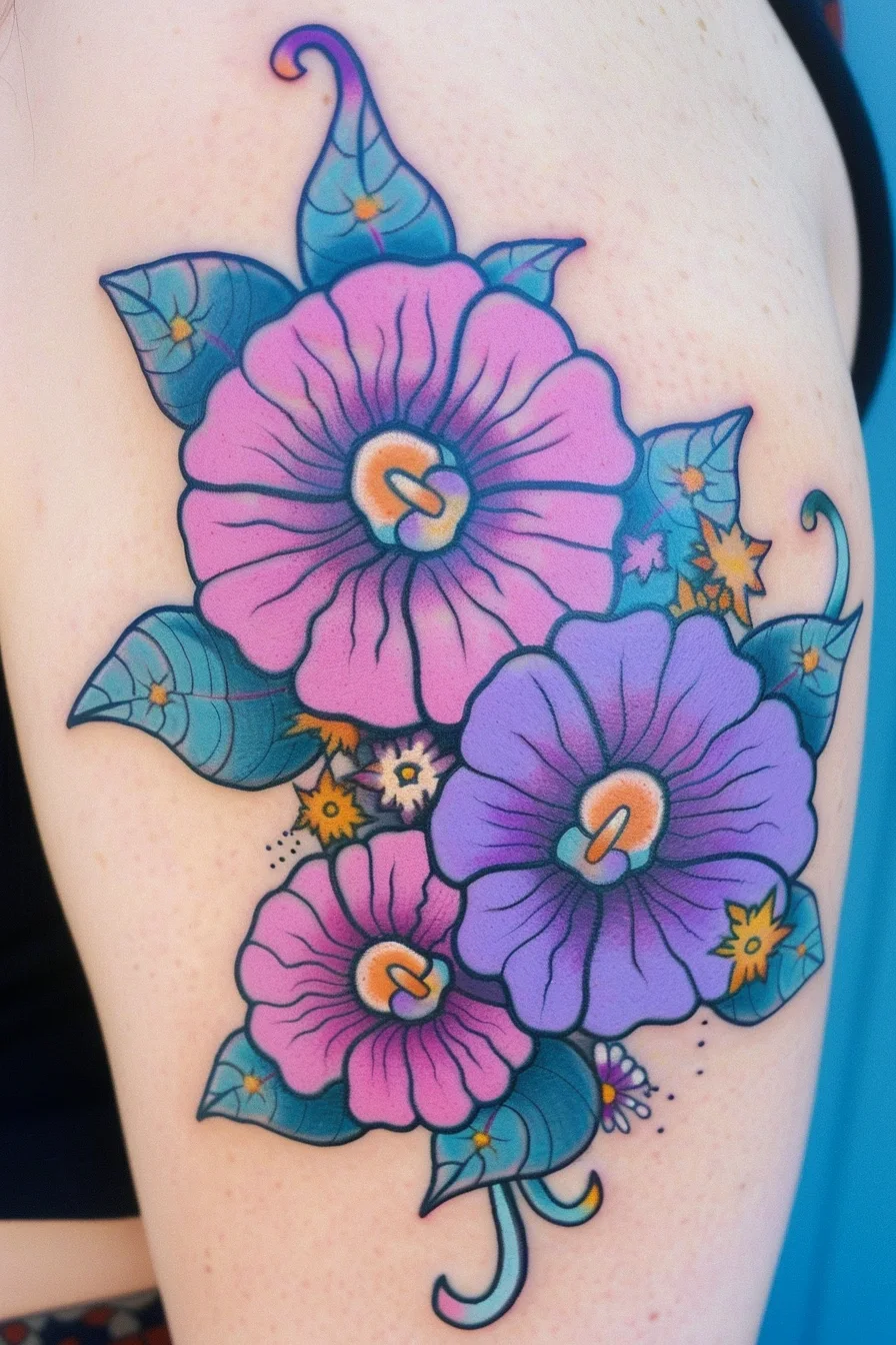 Meaning Of Petunia Tattoos | 150+ Petunia Tattoo Designs