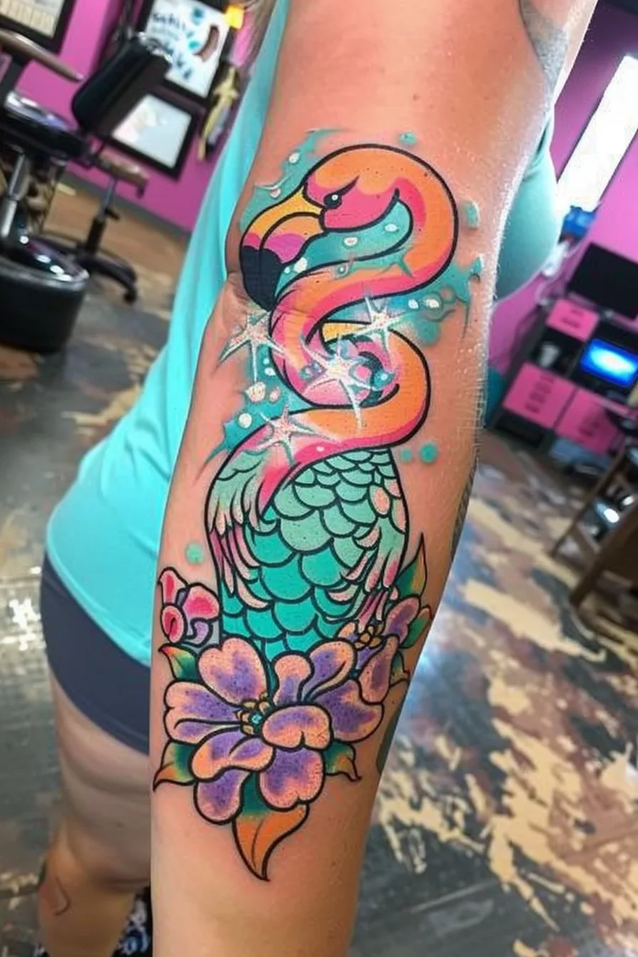 Meaning Of Flamingo Tattoo | 150+ Flamingo Tattoo Design Ideas