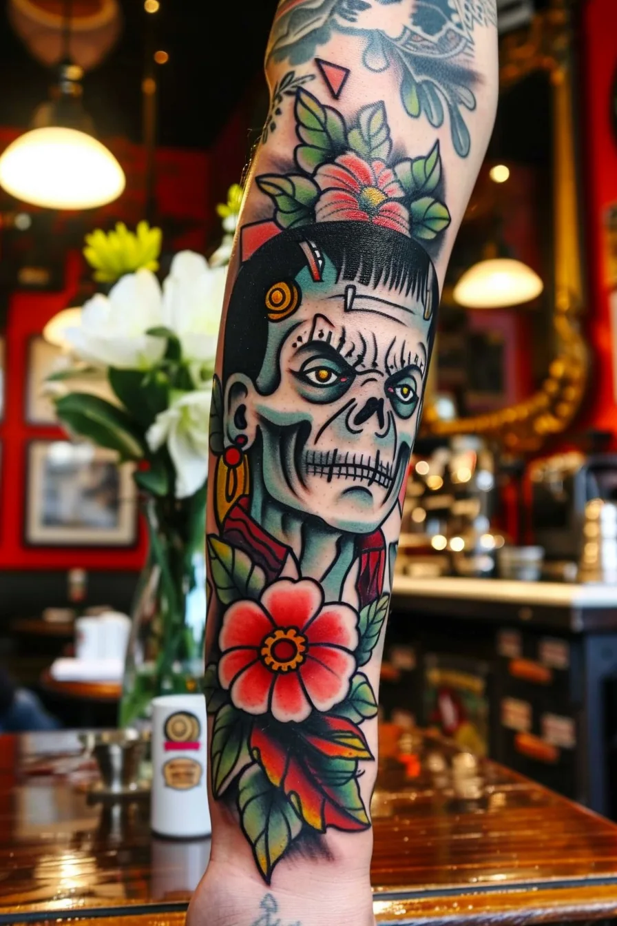 Meaning of a Frankenstein's Monster Tattoo | 150+ Frankenstein Tattoo Design Ideas