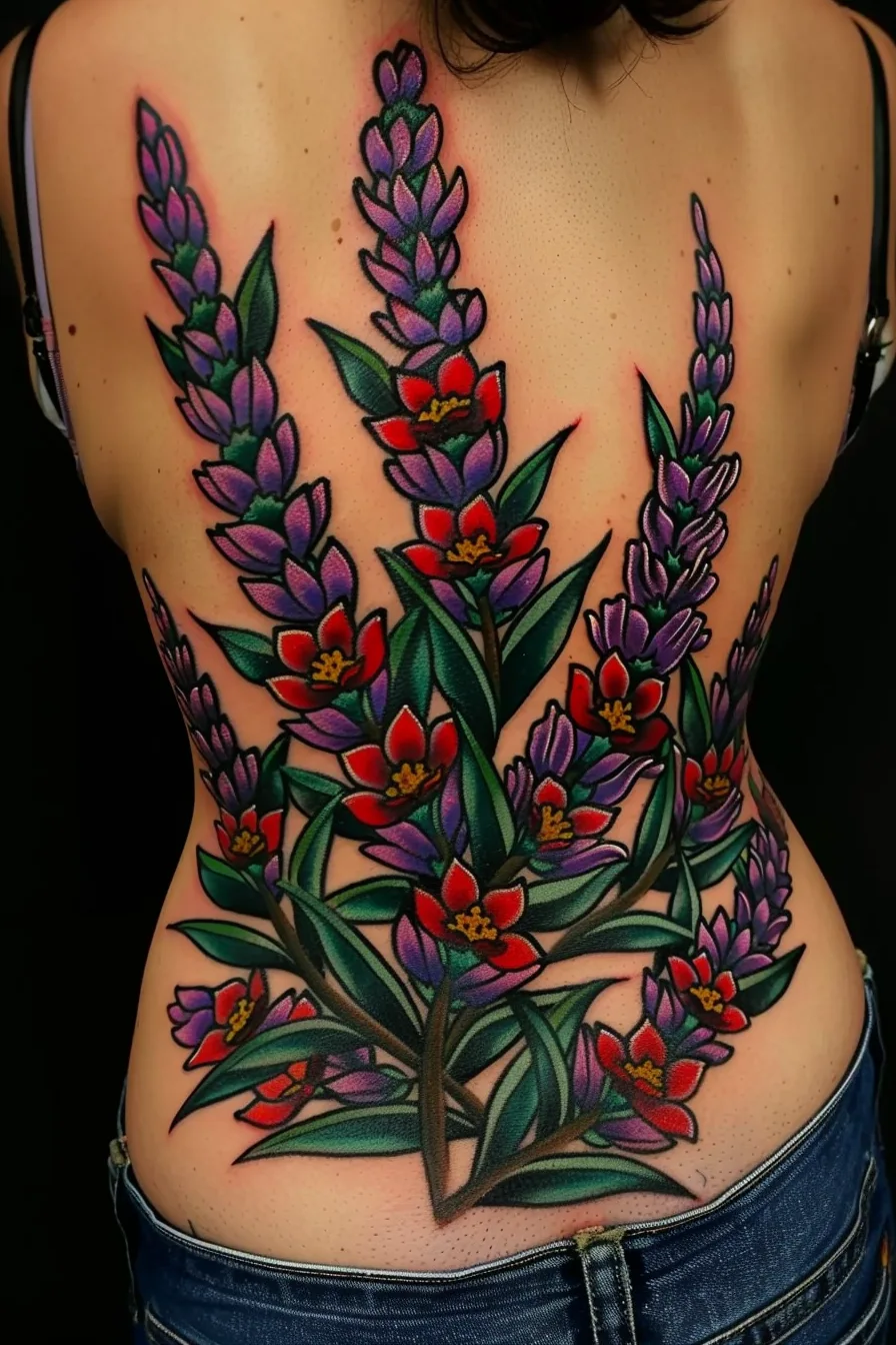 Meaning Of Lavender Tattoo | 150+ Lavender Tattoo Designs