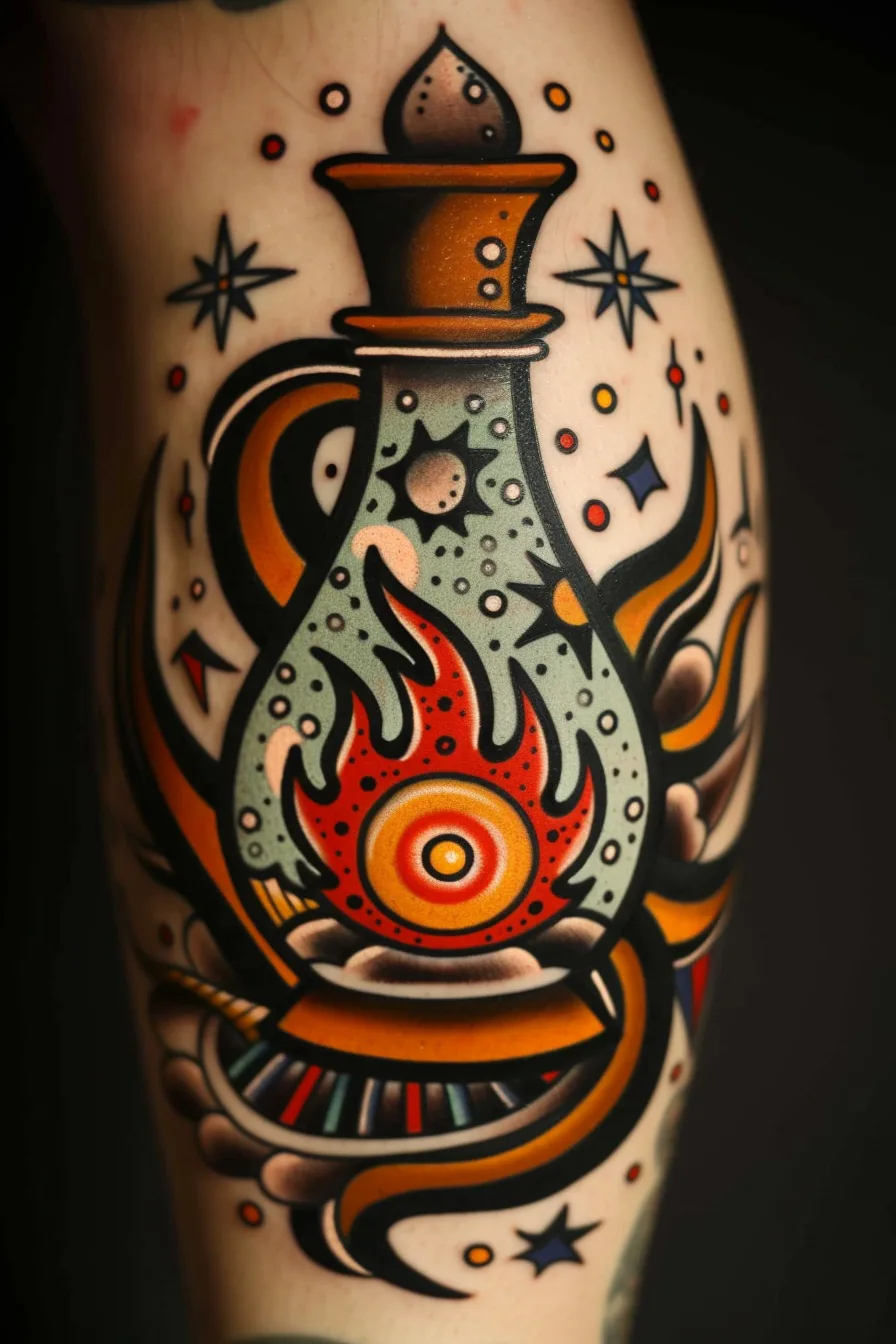 Meaning of Potion Bottles Tattoo | 200+ Potion Bottle Tattoo Design Ideas
