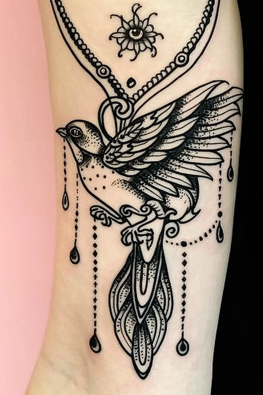 Meaning Of Sparrow Tattoo | 150+ Sparrow Bird Tattoo Ideas