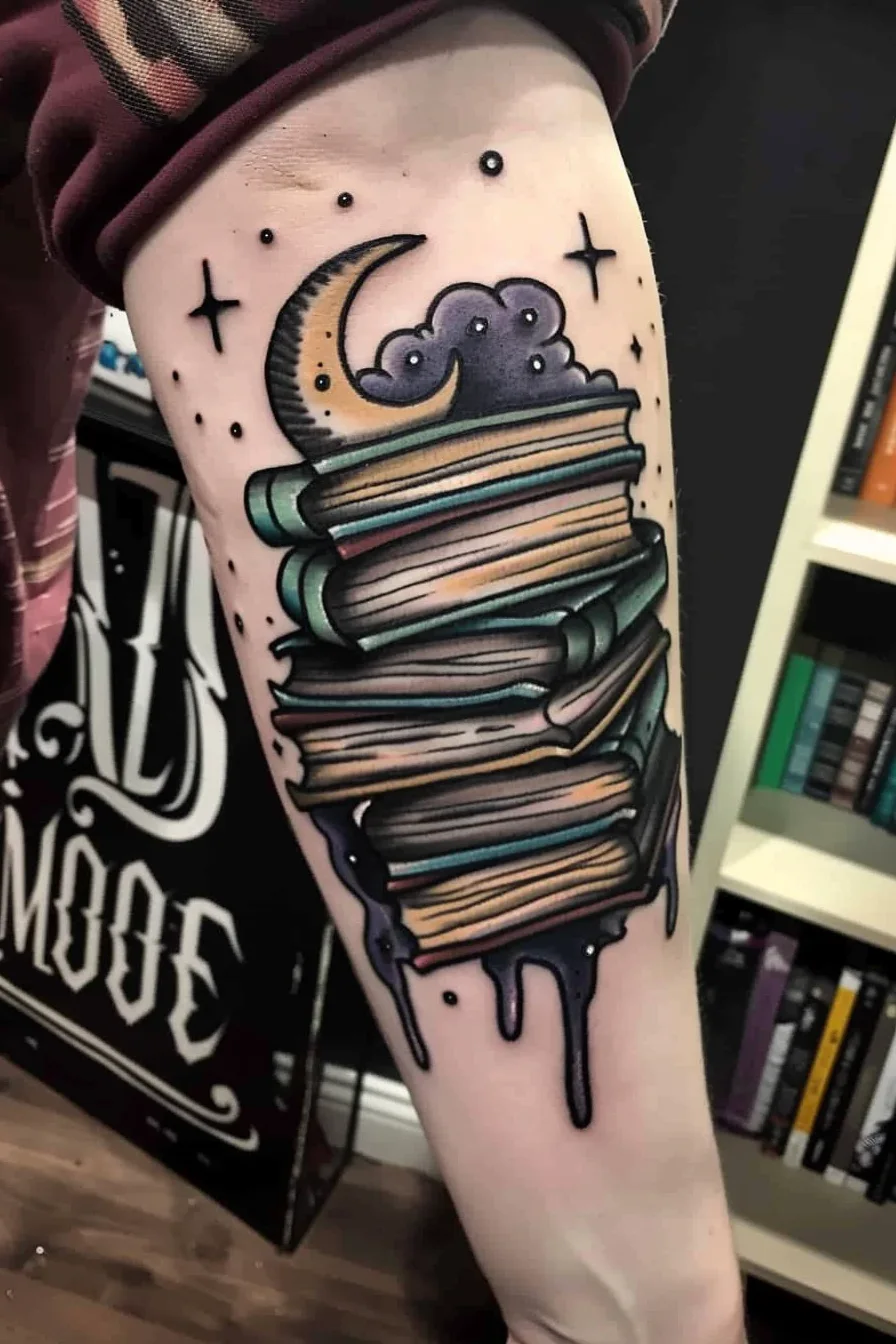 Meaning of Spell Book Tattoo | 150+ Spell Book Tattoo Design Ideas