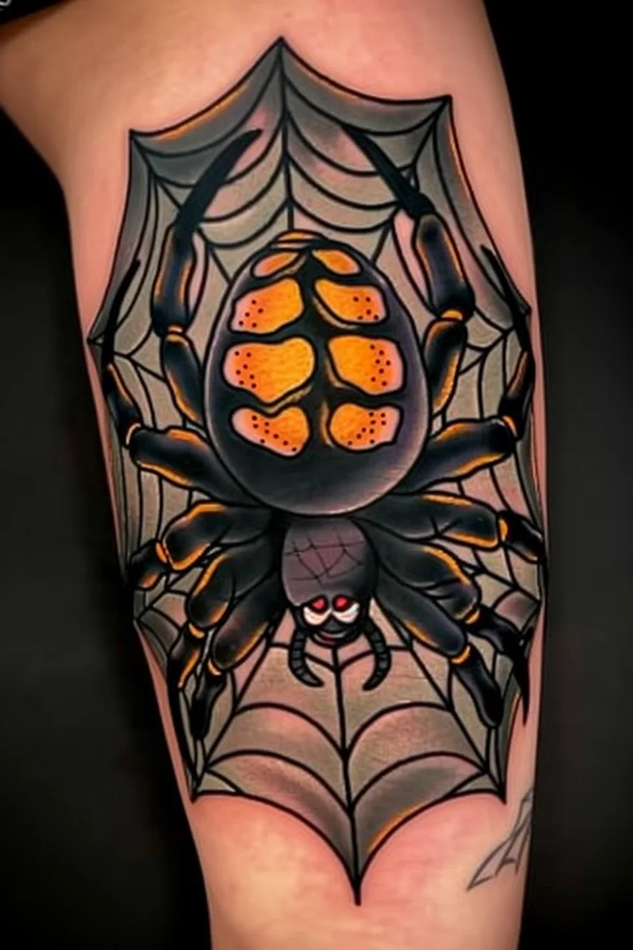 Meaning of a Spiderweb Tattoo | 150+ Spiderweb Tattoo Design Ideas