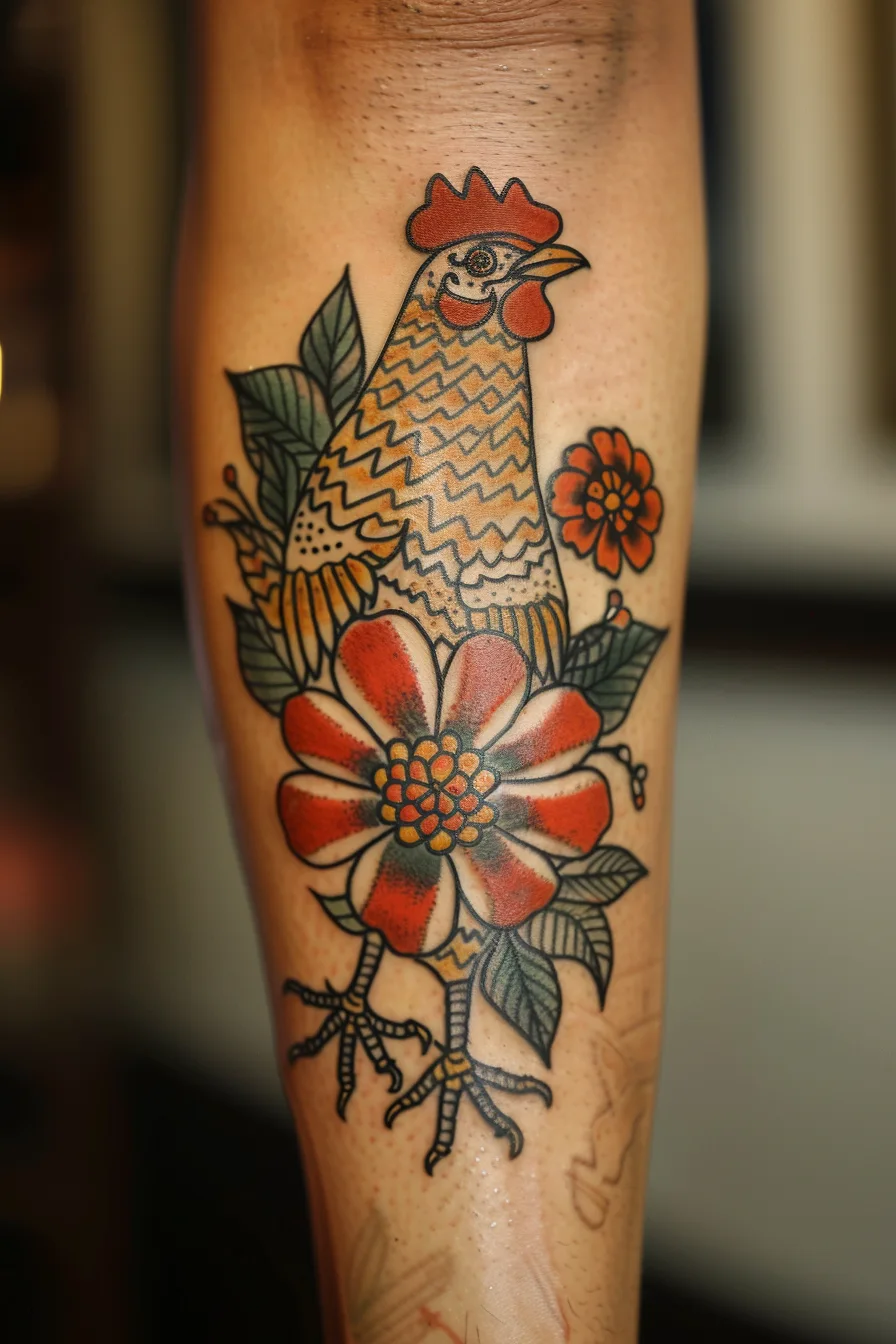 Chicken Tattoo Ideas