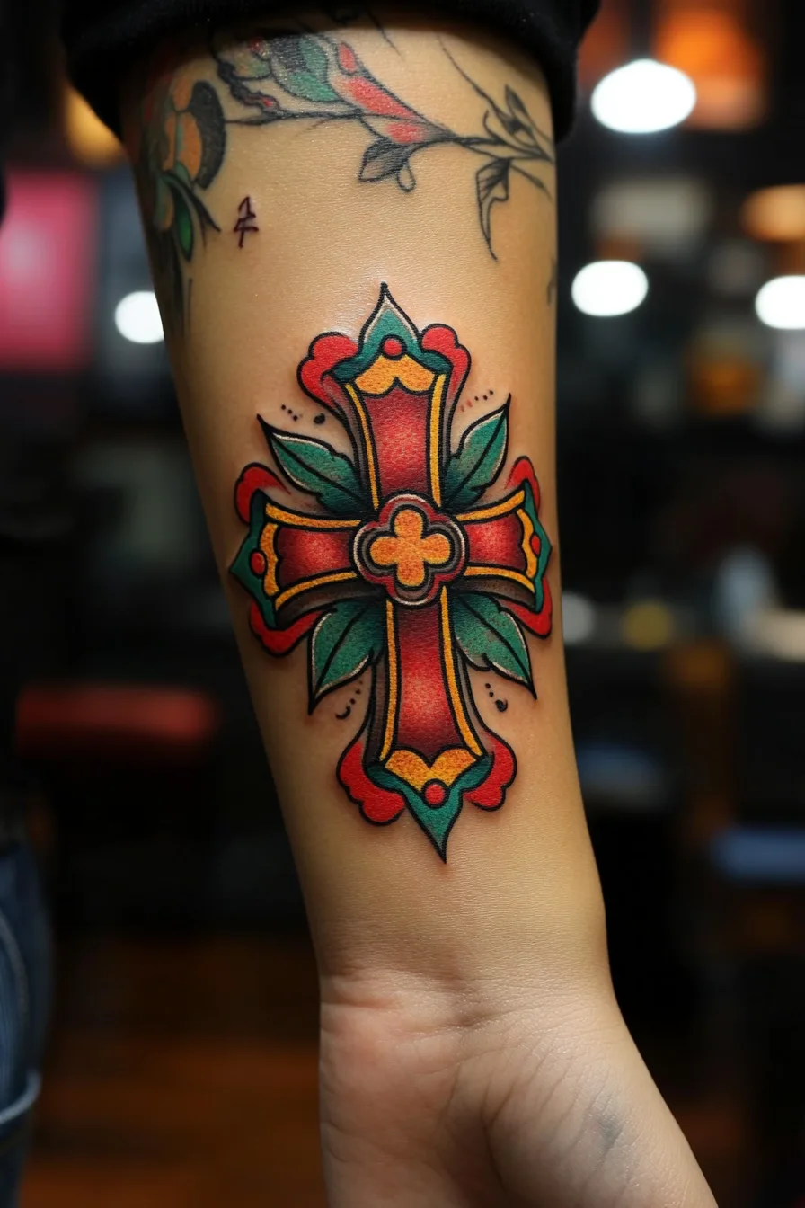 Christian Cross Tattoo Design Ideas