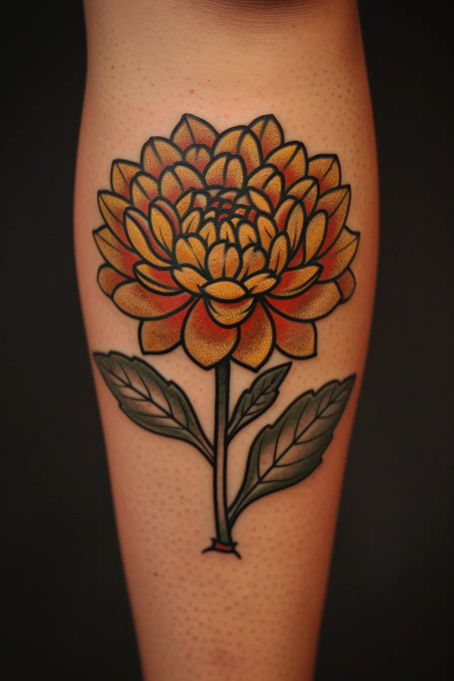 November Birth Flower Tattoo Ideas