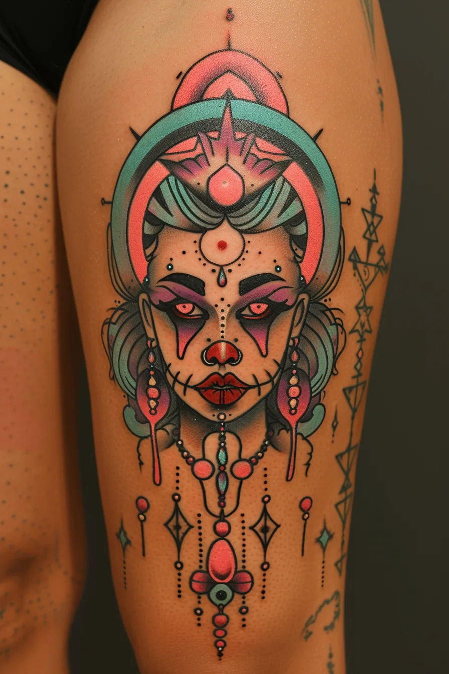 Sad Clown Tattoo Ideas