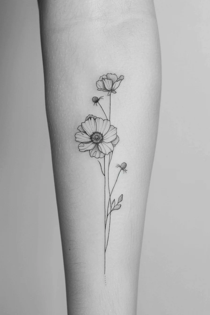 April Birth Flower Tattoo Ideas