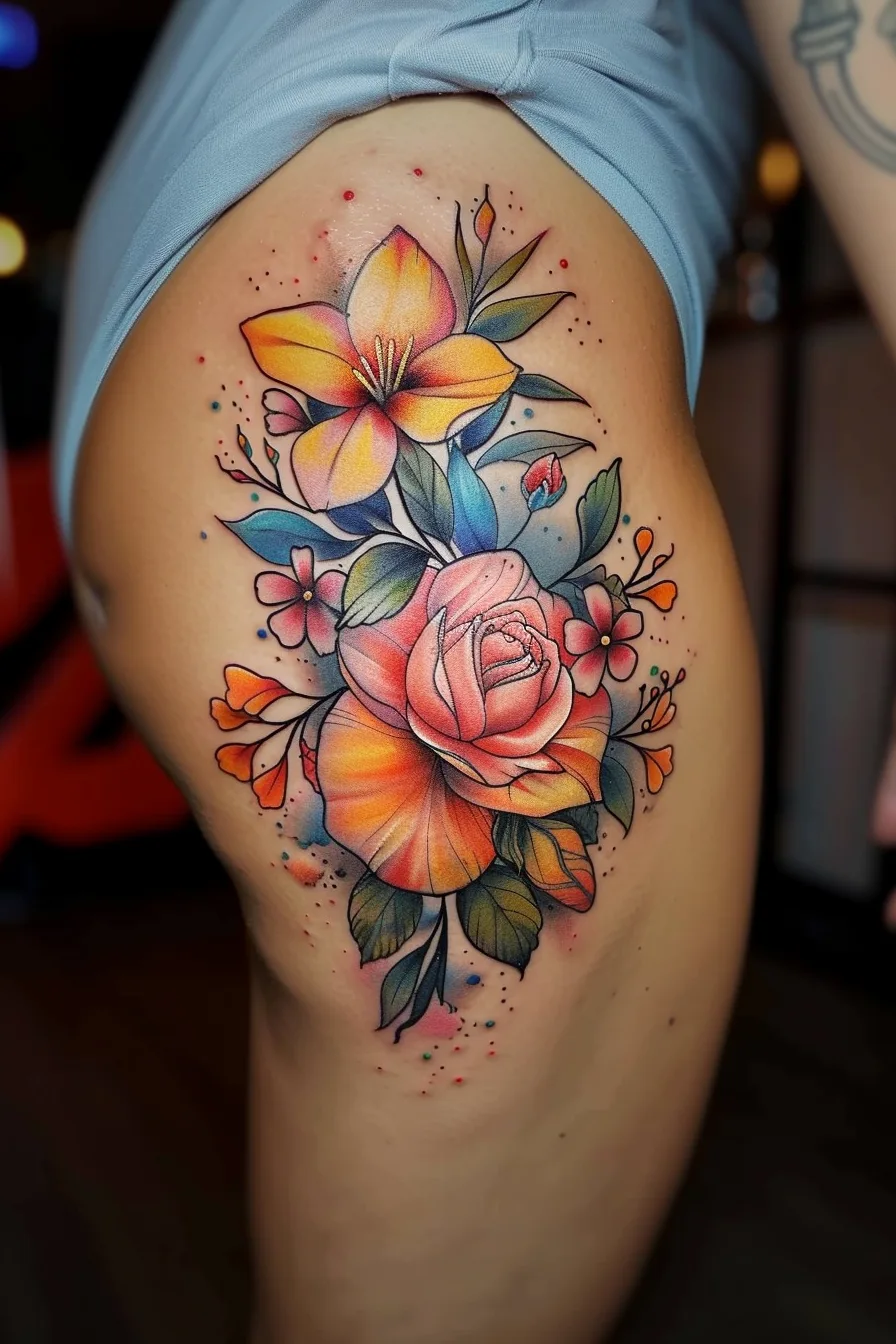 June Birth Flower Tattoo Ideas