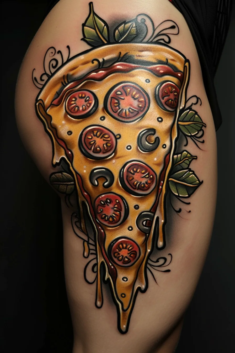 Pizza Tattoo Ideas