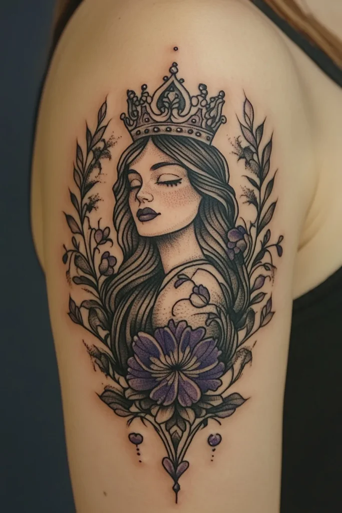 Queen Tattoo Ideas For Women