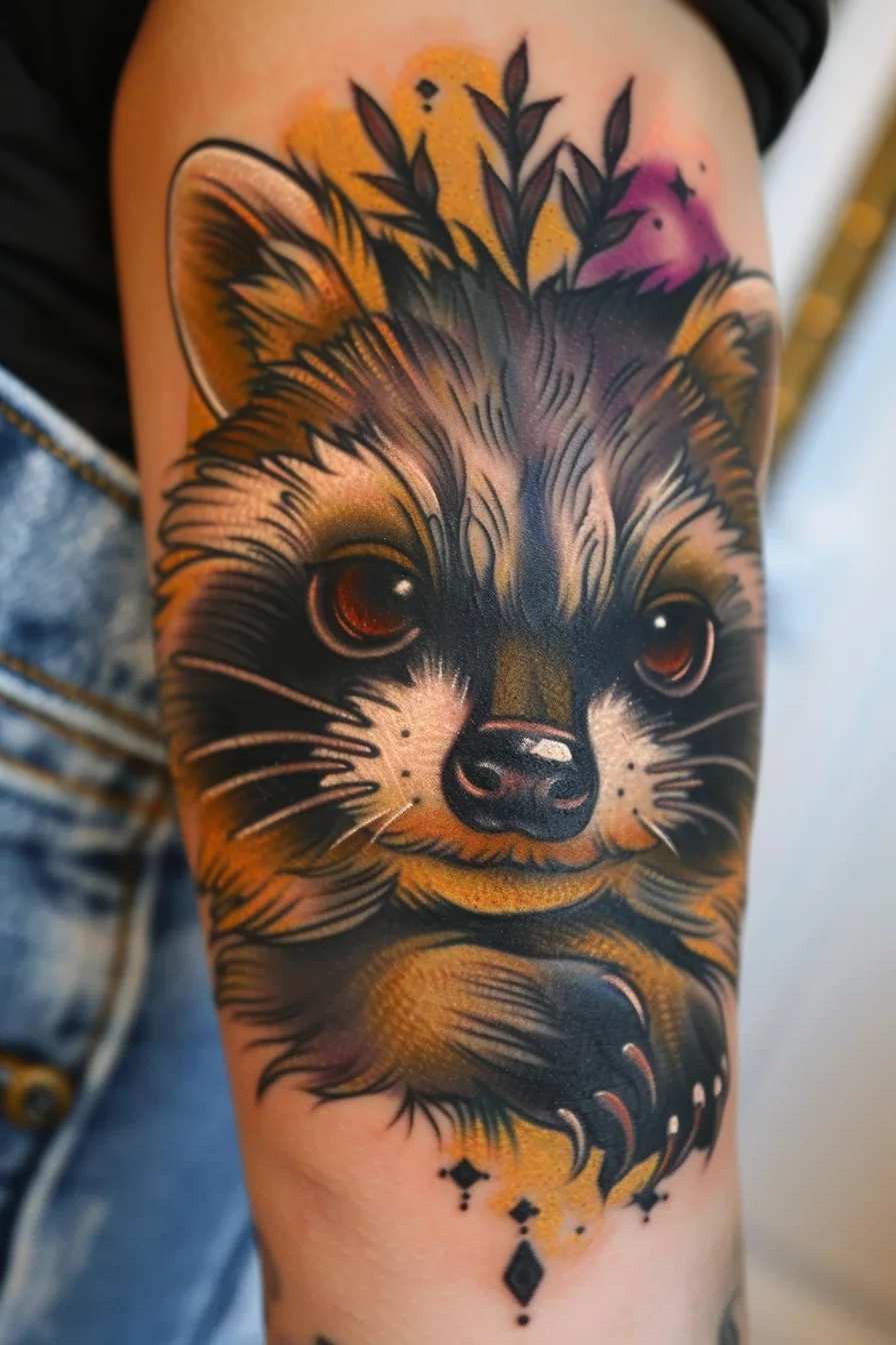 Racoon Tattoo Design Ideas
