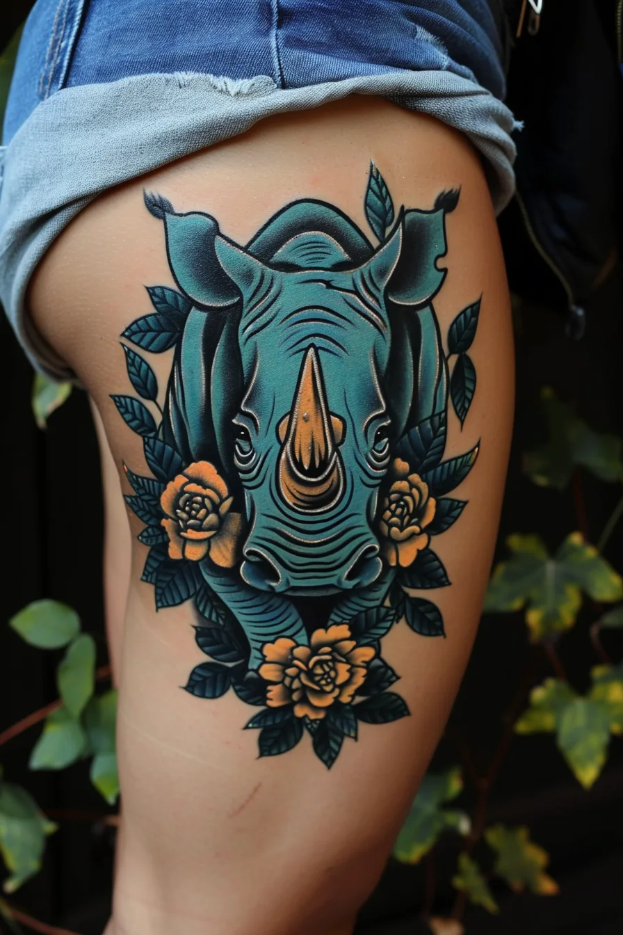 Rhino Tattoo Ideas