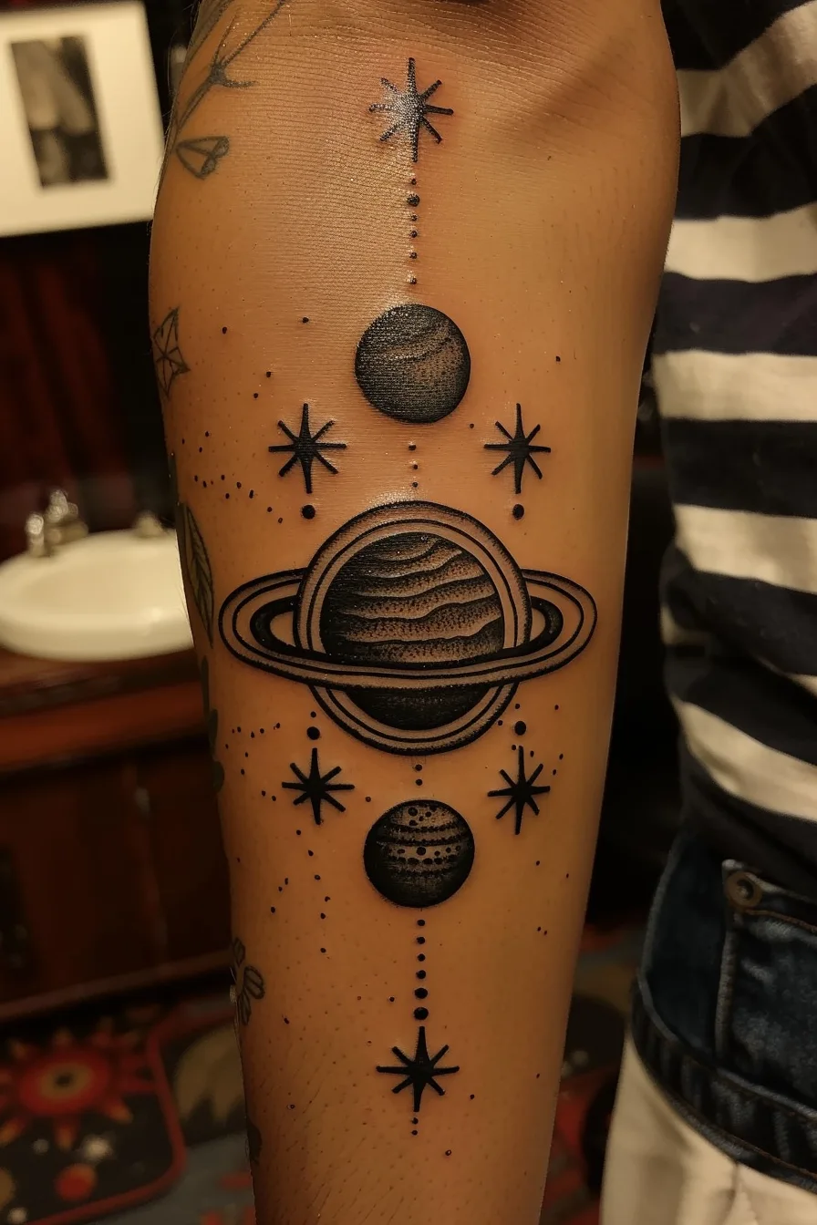 Solar System Tattoo Ideas