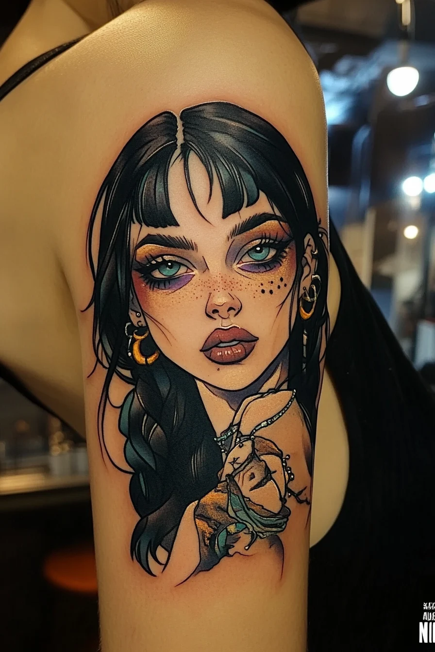 Meaning of a Witch Tattoo | 150+ Witch Tattoo Design Ideas