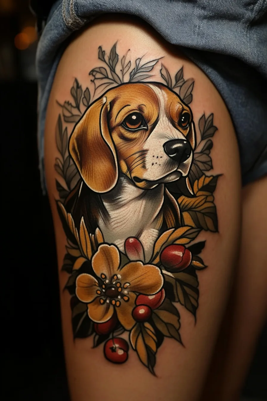 Beagle Tattoo Ideas