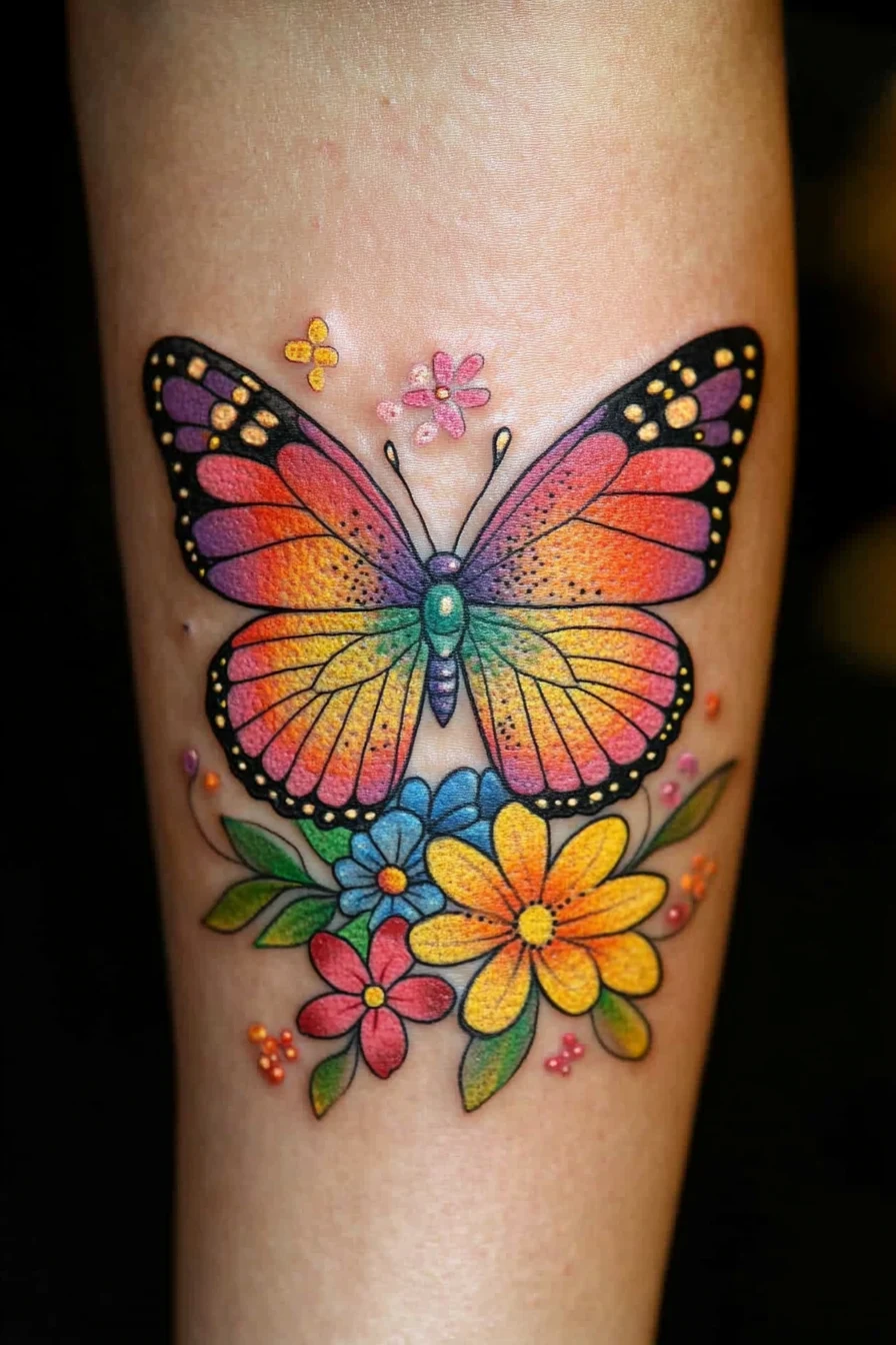 50+ Butterfly Tattoos That Look Like Flying