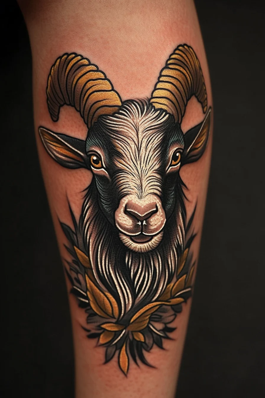 Rustic Goat Tattoo Concepts