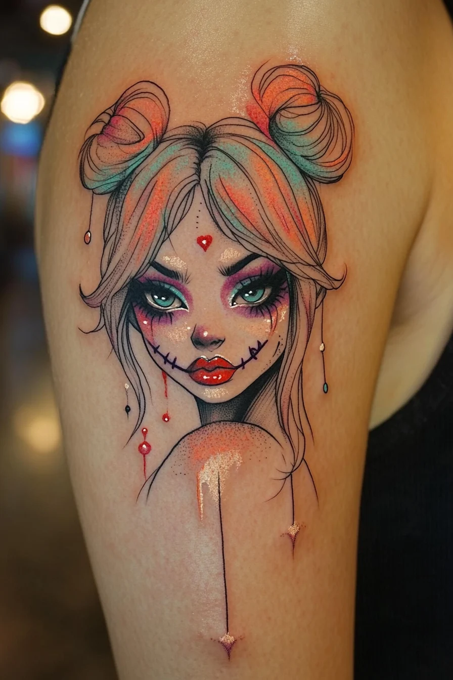 50+ Harley Quinn Tattoos for DC Fans