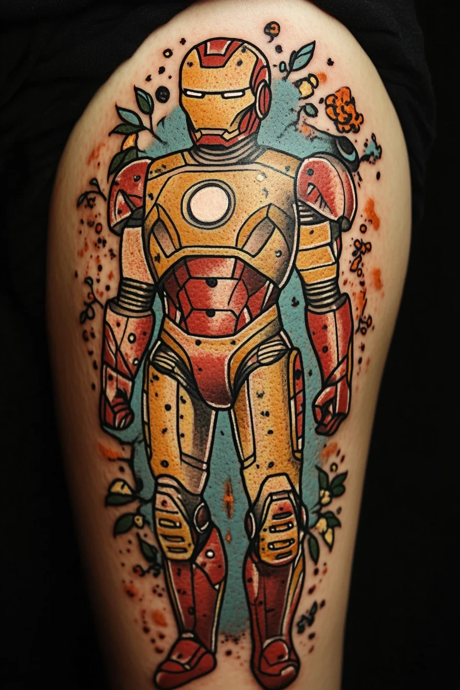 50+ Iron Man Tattoos That Look High-Tech