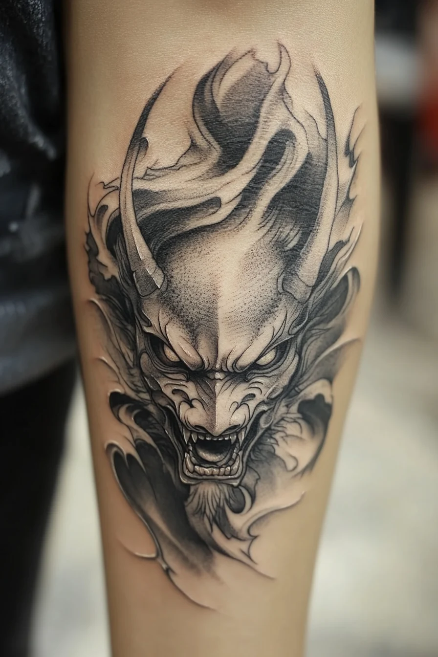 Fierce Oni Tattoo Concepts