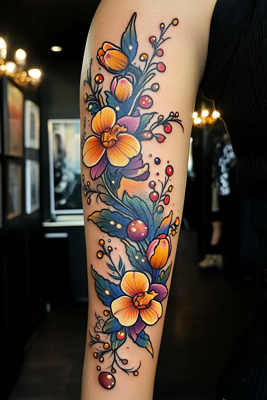 Meaning Of Orchid Flower Tattoo | 200+ Orchid Tattoo Designs