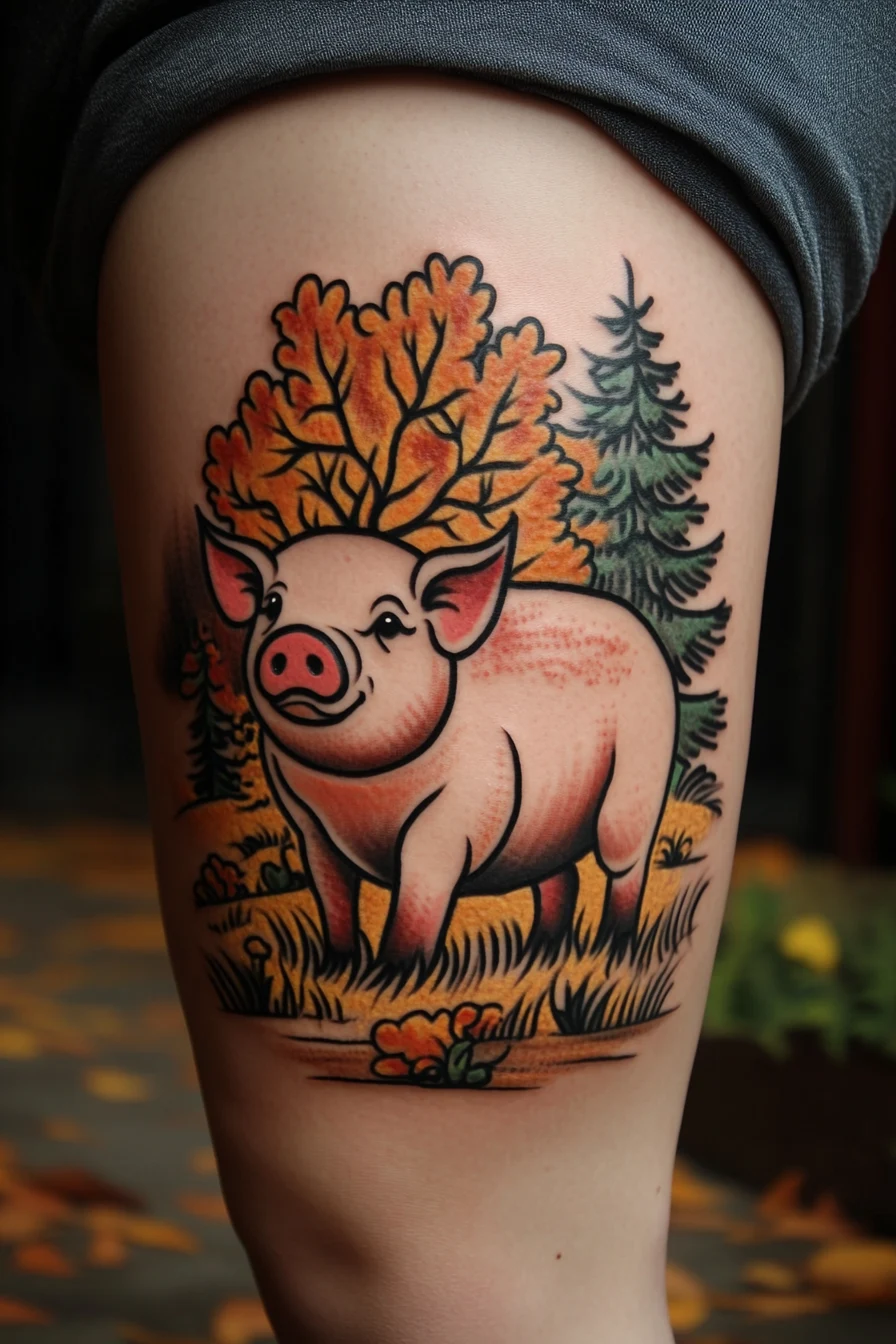 Cute and Quirky Pig Tattoo Ideas