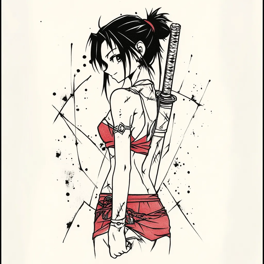 150+ Ethereal Anime Girl Tattoo Design Ideas
