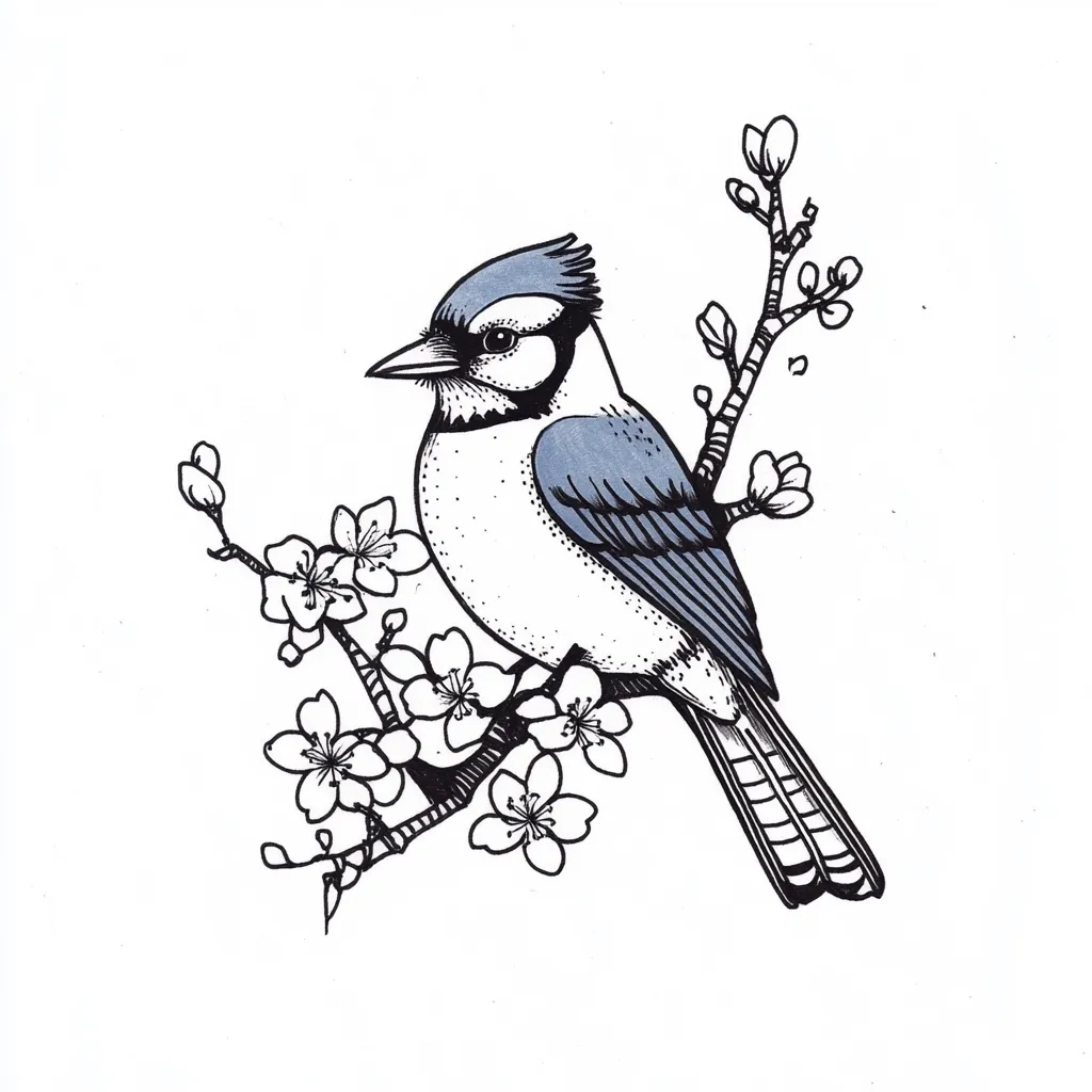 150+ Graceful Blue Jay Tattoo Design Ideas