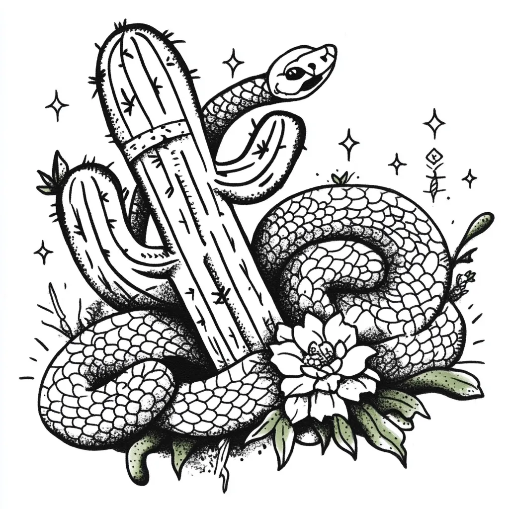 150+ Desert-Inspired Cactus Tattoo Design Ideas
