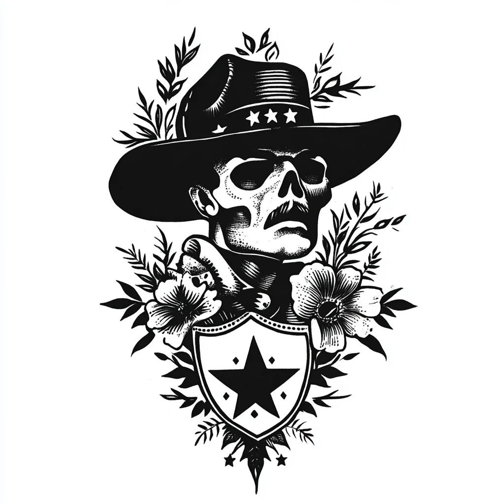 Western Tattoo Flash Ideas